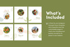 Ladystrategist Mila Food and Nutrition 6-Page Carousel Canva Template instagram canva templates social media templates etsy free canva templates