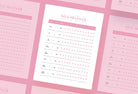 Ladystrategist Mimi Pink Annual Bill Tracker Printable and Editable Canva Template instagram canva templates social media templates etsy free canva templates