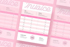 Ladystrategist Mimi Pink Invoice Canva Template Printable and Editable instagram canva templates social media templates etsy free canva templates
