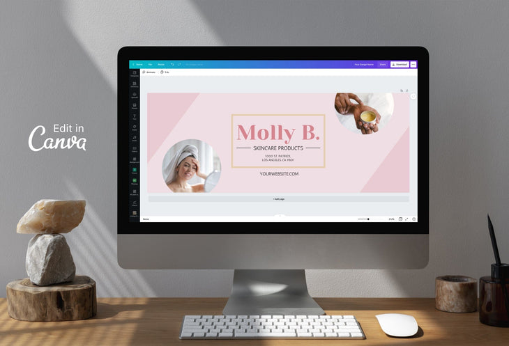 Ladystrategist Molly Facebook Cover Canva Template instagram canva templates social media templates etsy free canva templates