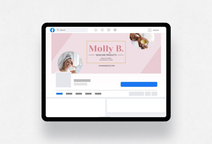 Ladystrategist Molly Facebook Cover Canva Template instagram canva templates social media templates etsy free canva templates