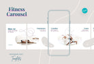 Ladystrategist Nova Fitness 6-Page Carousel Canva Template instagram canva templates social media templates etsy free canva templates
