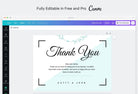 Ladystrategist Olivia Printable Thank You Card Packaging Insert Note Canva Template instagram canva templates social media templates etsy free canva templates