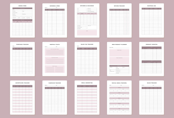 Ladystrategist Online Shop Planner Canva Template instagram canva templates social media templates etsy free canva templates