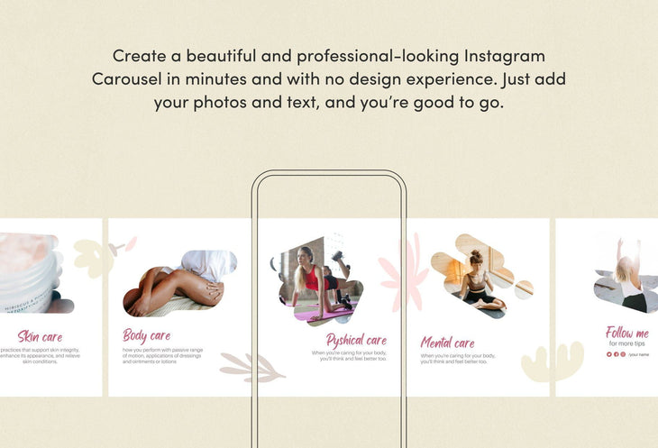 Ladystrategist Paisley Educational 6-Page Carousel Canva Template instagram canva templates social media templates etsy free canva templates