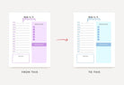 Ladystrategist Pastel Purple Daily Planner Printable and Editable Canva Template instagram canva templates social media templates etsy free canva templates
