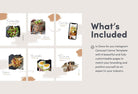 Ladystrategist Penelope Food and Nutrition 6-Page Carousel Canva Template instagram canva templates social media templates etsy free canva templates
