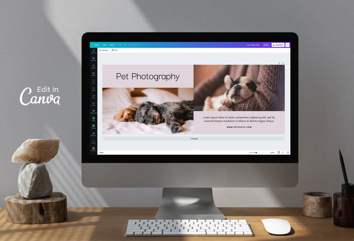Ladystrategist Pet Facebook Cover for Photographers Editable Canva Template instagram canva templates social media templates etsy free canva templates