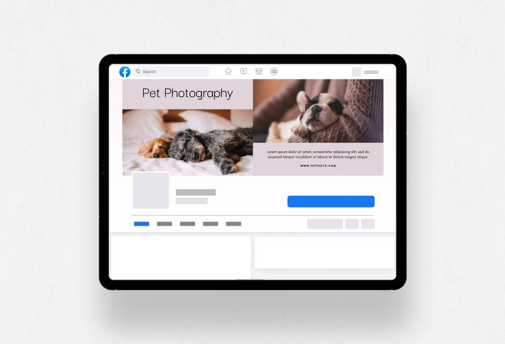 Ladystrategist Pet Facebook Cover for Photographers Editable Canva Template instagram canva templates social media templates etsy free canva templates