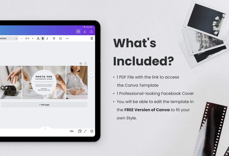 Ladystrategist Photo Pro Facebook Cover for Photographers - Editable Canva Template instagram canva templates social media templates etsy free canva templates