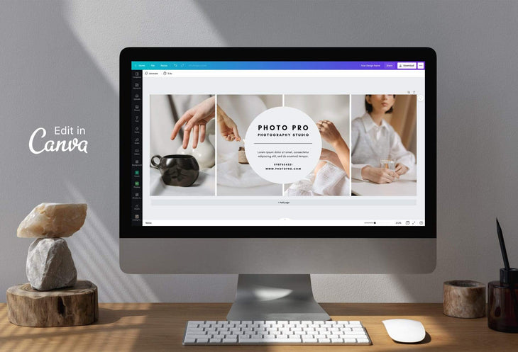 Ladystrategist Photo Pro Facebook Cover for Photographers - Editable Canva Template instagram canva templates social media templates etsy free canva templates