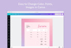 Ladystrategist Piggy Pink Invoice Canva Template Printable and Editable instagram canva templates social media templates etsy free canva templates
