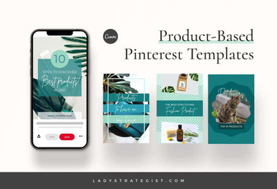 Ladystrategist Product Based Pinterest Template instagram canva templates social media templates etsy free canva templates