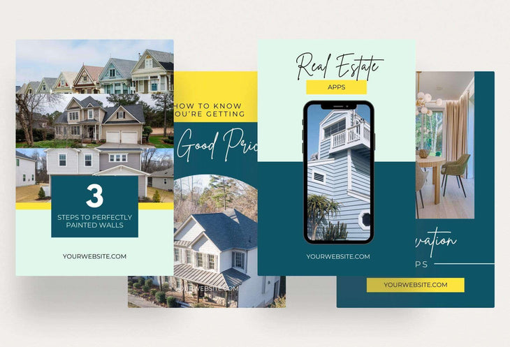 Ladystrategist Real Estate Pinterest Template instagram canva templates social media templates etsy free canva templates