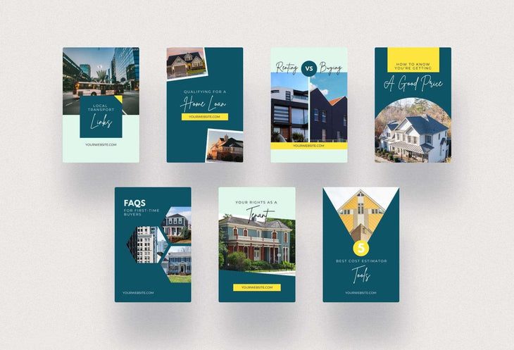 Ladystrategist Real Estate Pinterest Template instagram canva templates social media templates etsy free canva templates