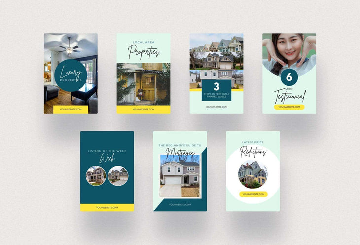 Ladystrategist Real Estate Pinterest Template instagram canva templates social media templates etsy free canva templates