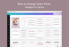 Ladystrategist Realtor Business Planner Canva Template instagram canva templates social media templates etsy free canva templates