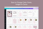 Ladystrategist Recipe Card Bundle Canva Template instagram canva templates social media templates etsy free canva templates