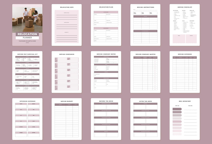 Ladystrategist Relocation Planner Canva Template instagram canva templates social media templates etsy free canva templates