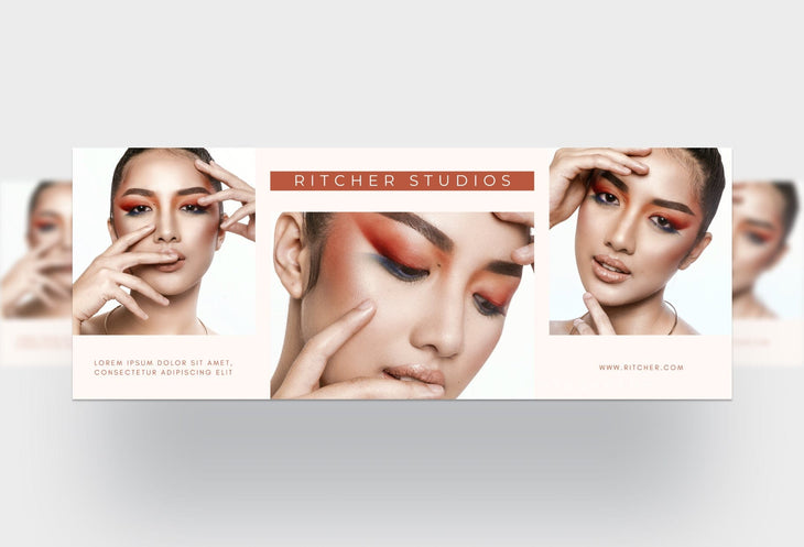 Ladystrategist Ritcher Studios Facebook Cover for Photographers Editable Canva Template instagram canva templates social media templates etsy free canva templates