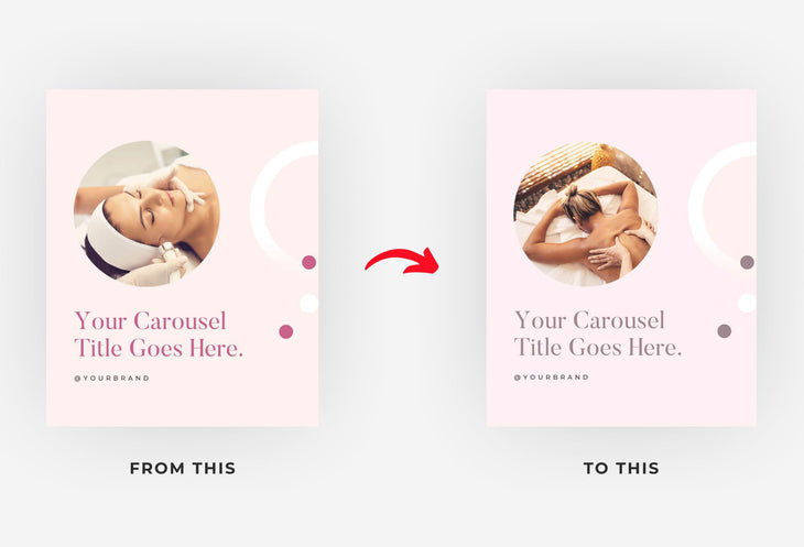 Ladystrategist Rose Carousel Instagram Engagement Booster Canva Template instagram canva templates social media templates etsy free canva templates