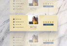 Ladystrategist Rose Email Signature Template Editable Canva Template Rose Gold instagram canva templates social media templates etsy free canva templates