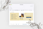 Ladystrategist Rose Email Signature Template Editable Canva Template Rose Gold instagram canva templates social media templates etsy free canva templates