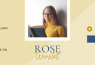 Ladystrategist Rose Email Signature Template Editable Canva Template Rose Gold instagram canva templates social media templates etsy free canva templates