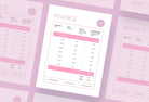 Ladystrategist Rose Pink Invoice Canva Template Printable and Editable instagram canva templates social media templates etsy free canva templates