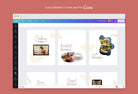 Ladystrategist Sam Food and Nutrition 6-Page Carousel Canva Template instagram canva templates social media templates etsy free canva templates