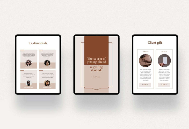 Ladystrategist Sand Client Goodbye Packet instagram canva templates social media templates etsy free canva templates