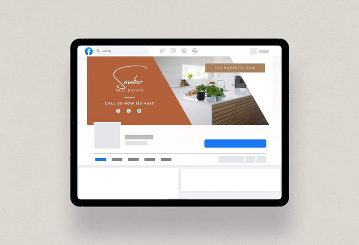 Ladystrategist Sauber Facebook Cover Canva Template instagram canva templates social media templates etsy free canva templates