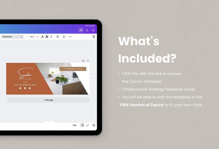 Ladystrategist Sauber Facebook Cover Canva Template instagram canva templates social media templates etsy free canva templates