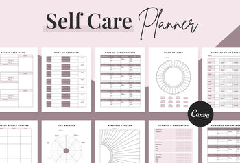 Ladystrategist Self Care Planner Canva Template instagram canva templates social media templates etsy free canva templates