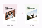 Ladystrategist Self Confidence Planner Canva Template instagram canva templates social media templates etsy free canva templates