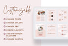 Ladystrategist Service and Pricing Guide Editable Canva Template - Rose Gold instagram canva templates social media templates etsy free canva templates