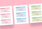 Ladystrategist Smith Apple Manifestation Check Printable and Editable Canva Template instagram canva templates social media templates etsy free canva templates