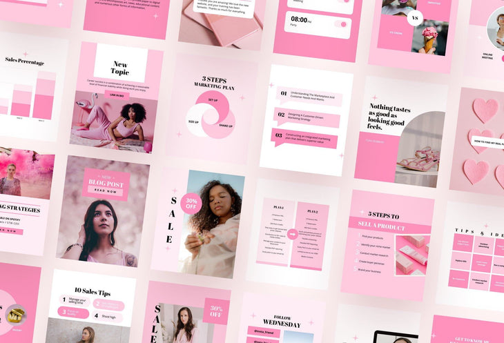 Ladystrategist Social Media Engagement Posts Canva Templates instagram canva templates social media templates etsy free canva templates