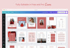 Ladystrategist Sophia Lead Magnet Editable Canva Template instagram canva templates social media templates etsy free canva templates