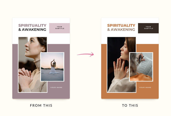 Ladystrategist Spirituality and Awakening Journal Canva Template instagram canva templates social media templates etsy free canva templates