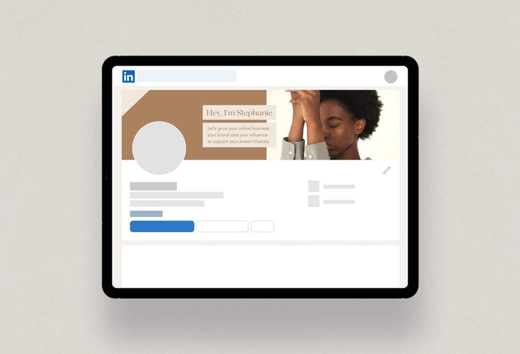 Ladystrategist Stephanie Linked In Banner Canva Template instagram canva templates social media templates etsy free canva templates