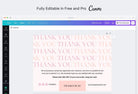 Ladystrategist Stephanie Printable Thank You Card Packaging Insert Note Canva Template instagram canva templates social media templates etsy free canva templates