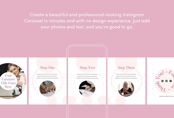 Ladystrategist Sugar Carousel Instagram Engagement Booster Canva Template instagram canva templates social media templates etsy free canva templates