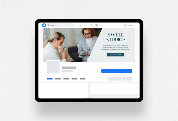 Ladystrategist Swell Studios Facebook Cover for Photographers Editable Canva Template instagram canva templates social media templates etsy free canva templates