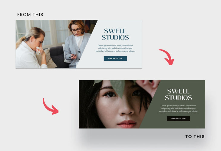 Ladystrategist Swell Studios Facebook Cover for Photographers Editable Canva Template instagram canva templates social media templates etsy free canva templates