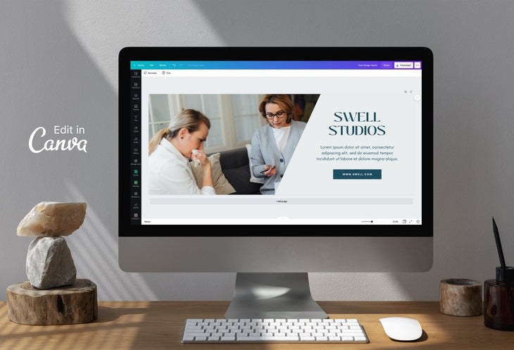 Ladystrategist Swell Studios Facebook Cover for Photographers Editable Canva Template instagram canva templates social media templates etsy free canva templates