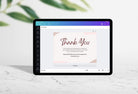 Ladystrategist Tina Printable Thank You Card Packaging Insert Note Canva Template instagram canva templates social media templates etsy free canva templates