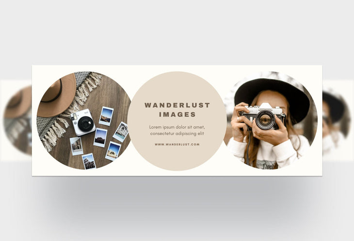 Ladystrategist Wanderlust Images Facebook Cover for Photographers Editable Canva Template instagram canva templates social media templates etsy free canva templates