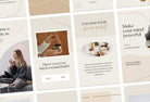 Ladystrategist Wellness Coach - 97 Done-for-You Wellness Instagram Stories - Fully Editable Canva Templates instagram canva templates social media templates etsy free canva templates