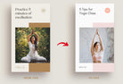 Ladystrategist Wellness Coach - 97 Done-for-You Wellness Instagram Stories - Fully Editable Canva Templates instagram canva templates social media templates etsy free canva templates